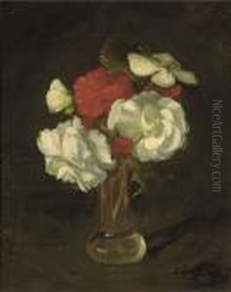 Still Life With Flowers In A Vase Oil Painting by James Stuart Park