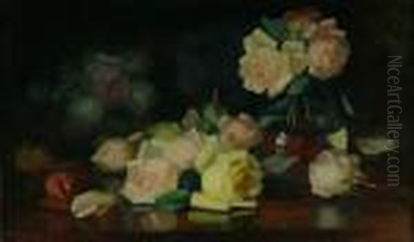 Roses Oil Painting by James Stuart Park