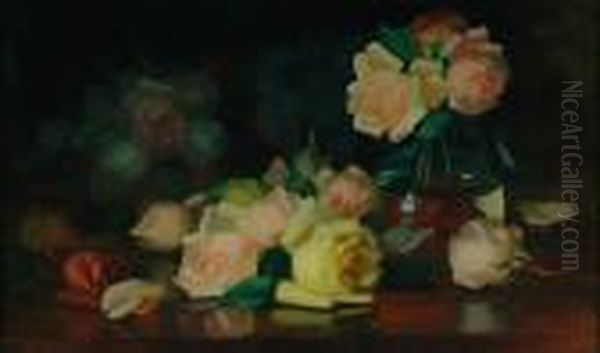 Roses Oil Painting by James Stuart Park