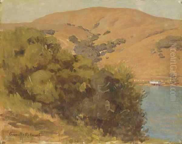 View of the Bay Oil Painting by Granville Redmond