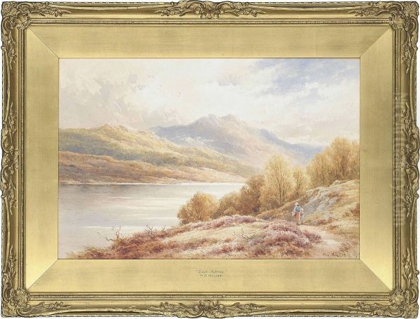 Loch Achray Oil Painting by Henry Hillier Parker