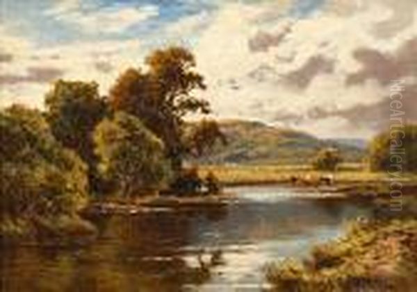 Near Dorking, Surrey Oil Painting by Henry Hillier Parker