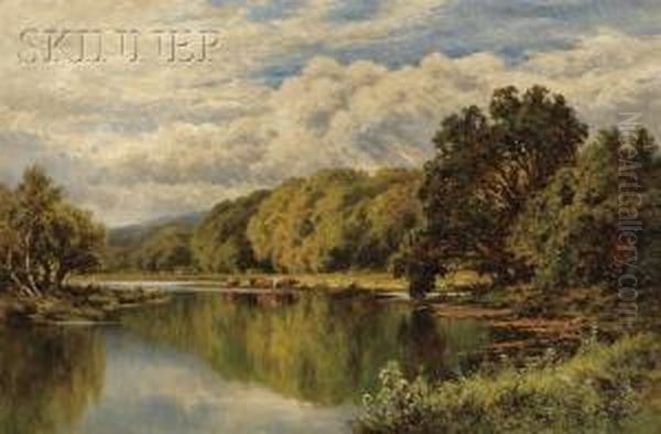 The Thames Looking Toward Henley Oil Painting by Henry Hillier Parker