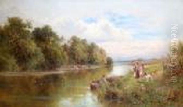 Silent Waters Oil Painting by Henry Hillier Parker