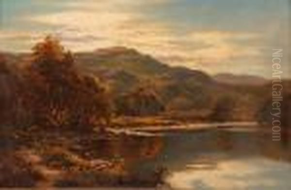 Bettws-y-coed Oil Painting by Henry Hillier Parker