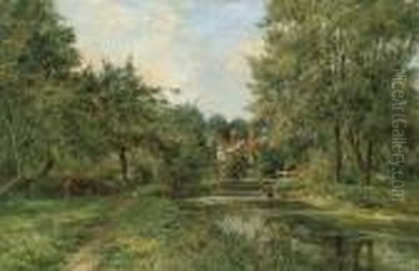 Near Abingdon Oil Painting by Henry Hillier Parker