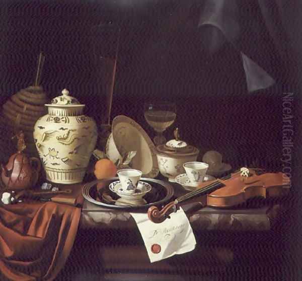 A Still Life Oil Painting by Pieter Gerritsz. van Roestraten