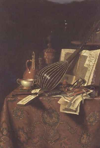 Vanitas Still Life Oil Painting by Pieter Gerritsz. van Roestraten