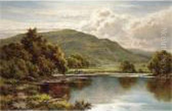 In The Lledr Valley, North Wales Oil Painting by Henry Hillier Parker