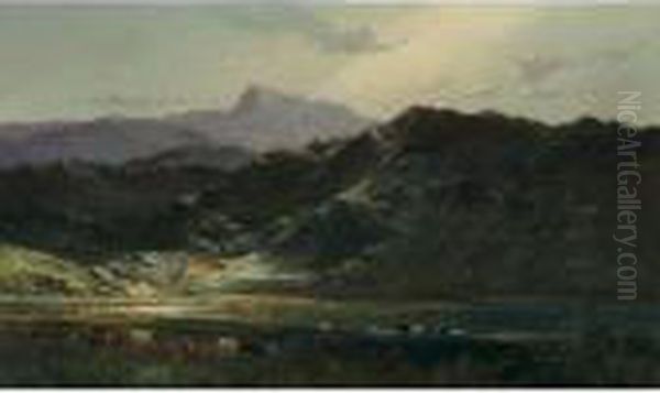 Valley Of The Dongelly Oil Painting by Henry Hillier Parker