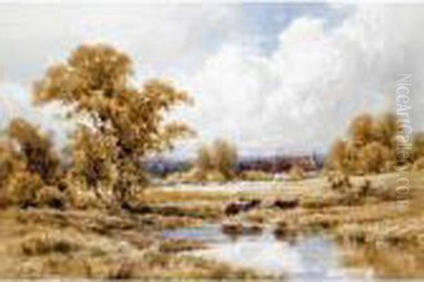 At Witley, Surrey; Nr. Gomshall, Surrey Oil Painting by Henry Hillier Parker