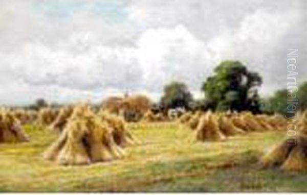 Make Hay While The Sun Shines Oil Painting by Henry Hillier Parker