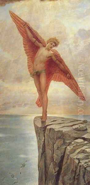 Icarus Oil Painting by Sir William Blake Richmond