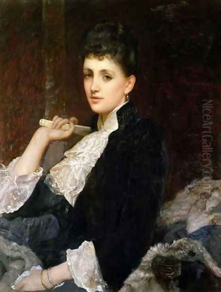 Countess of Airlie Oil Painting by Sir William Blake Richmond