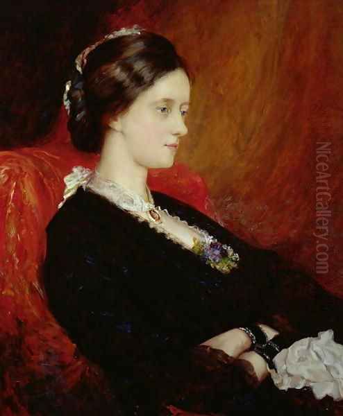 Portrait of The Hon Mrs Emily Meynell Ingram Oil Painting by Sir William Blake Richmond