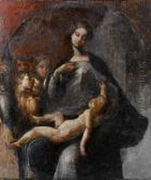 The Madonna With The Long Neck Oil Painting by Girolamo Francesco Maria Mazzola (Parmigianino)