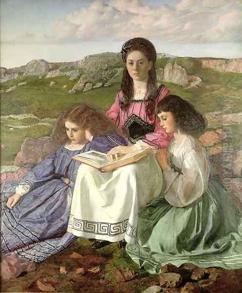 The Three Sisters of Dean Liddell Oil Painting by Sir William Blake Richmond