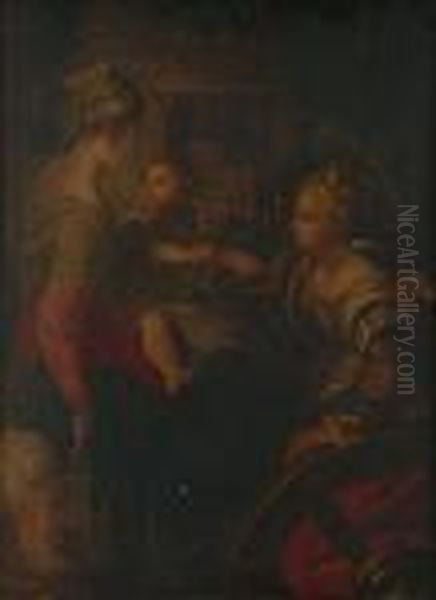 The Mystic Marriage Of Saint Catherine Oil Painting by Girolamo Francesco Maria Mazzola (Parmigianino)