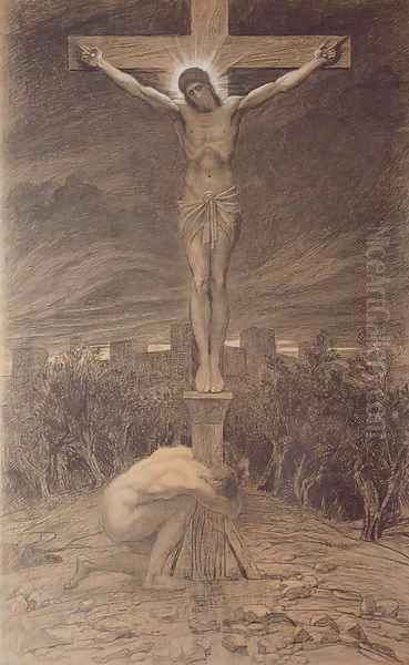 Barabbas at the Cross Oil Painting by Sir William Blake Richmond