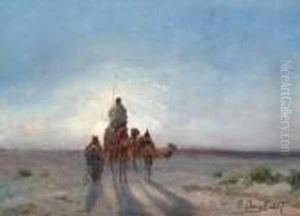 Caravanes Au Crepuscule by Paul Pascal