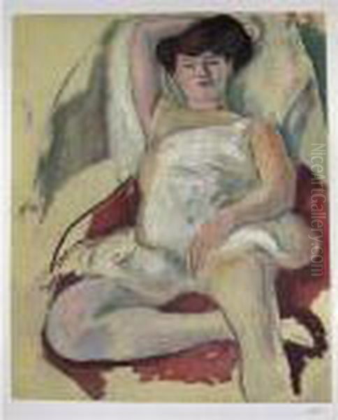 Danseuse Oil Painting by Jules Pascin