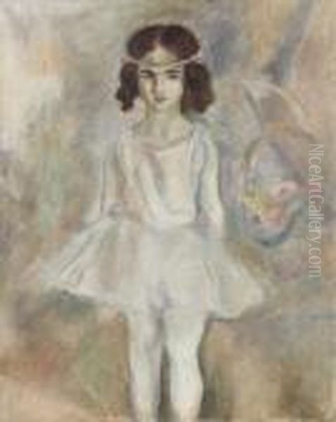 Jeune Fille Oil Painting by Jules Pascin