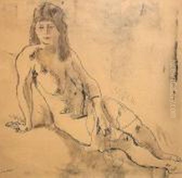 Le Modele Oil Painting by Jules Pascin