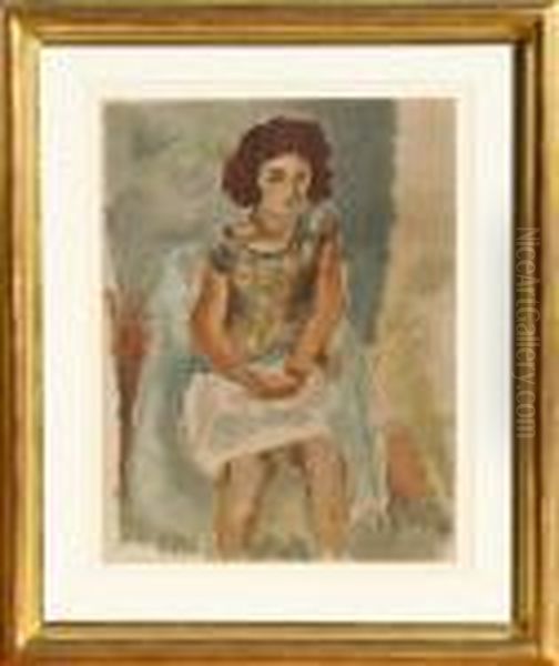 Nana Oil Painting by Jules Pascin