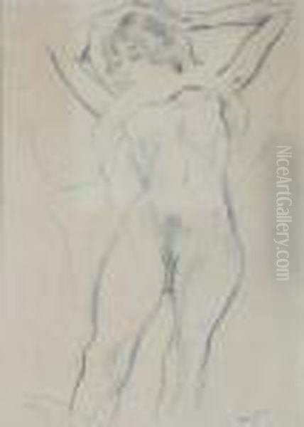 Eros Oil Painting by Jules Pascin