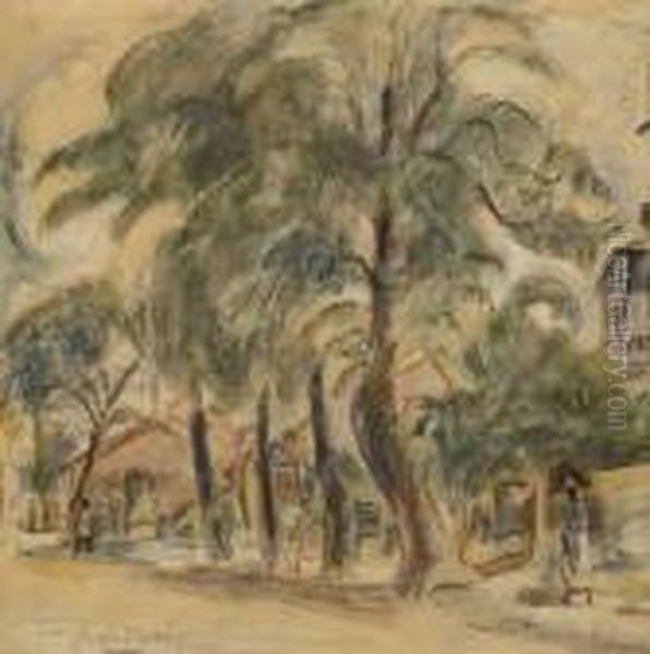 Paysage De Cuba Oil Painting by Jules Pascin