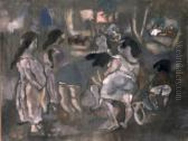 Tunis Oil Painting by Jules Pascin