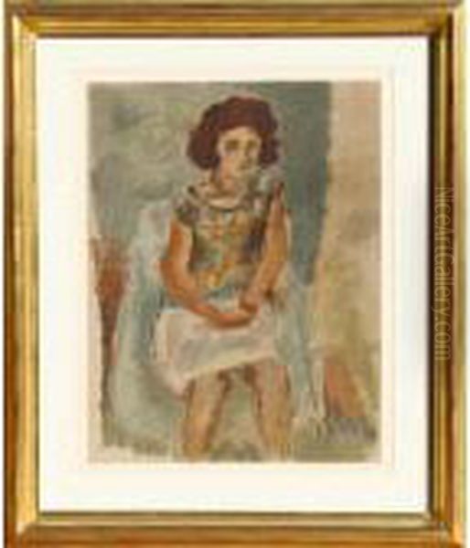 Nana Oil Painting by Jules Pascin