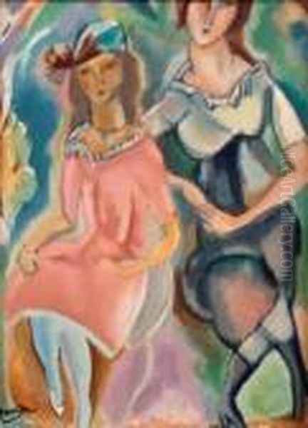 Les Heures Claires Oil Painting by Jules Pascin