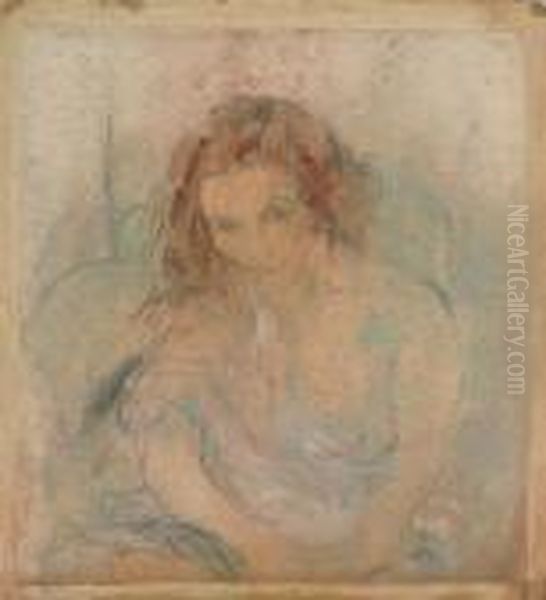 Portrait Of Hermine David, The Artist's Wife Oil Painting by Jules Pascin