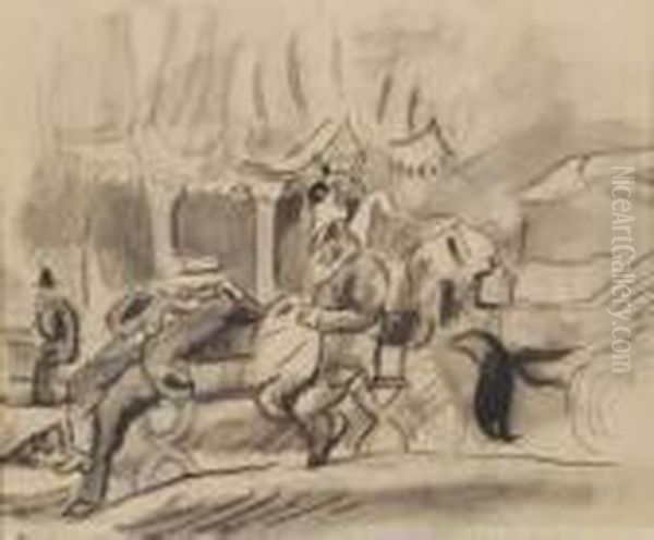 Le Repos Au Parc Oil Painting by Jules Pascin