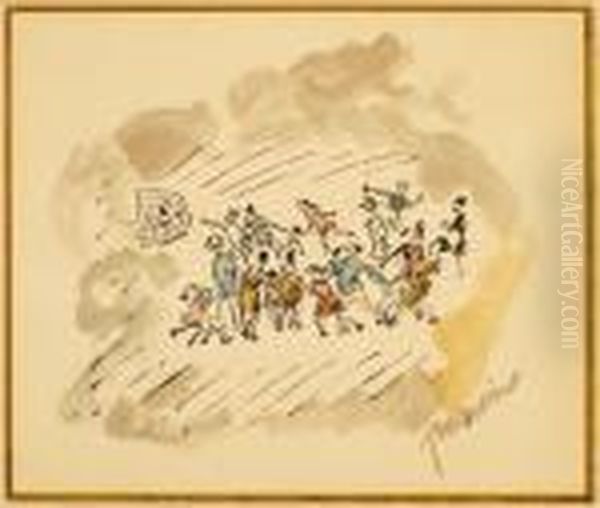 Ernest Oil Painting by Jules Pascin