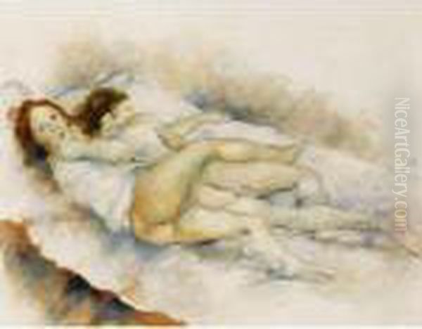 La Sieste Oil Painting by Jules Pascin