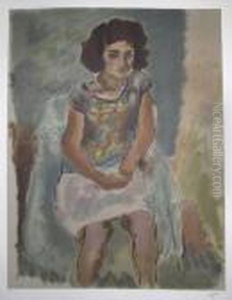 Nana Oil Painting by Jules Pascin