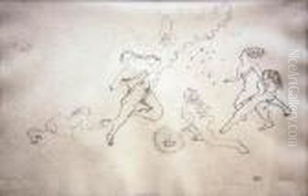 La Danse Oil Painting by Jules Pascin