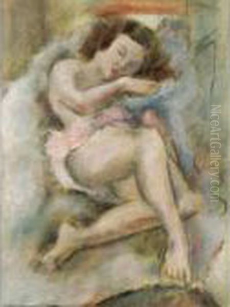 Le Nu Endormi Oil Painting by Jules Pascin