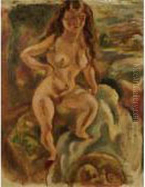 La Belle Californienne Oil Painting by Jules Pascin