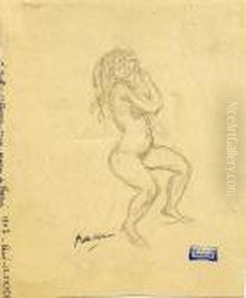 Petite Bacchante Oil Painting by Jules Pascin