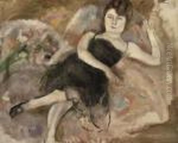 La Robe Du Soir Oil Painting by Jules Pascin