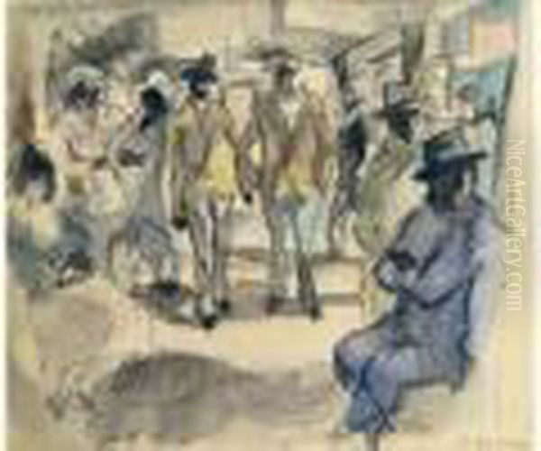 Vidin (bulgarie) - Paris Oil Painting by Jules Pascin