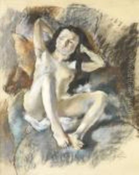 Petit Nu Oil Painting by Jules Pascin