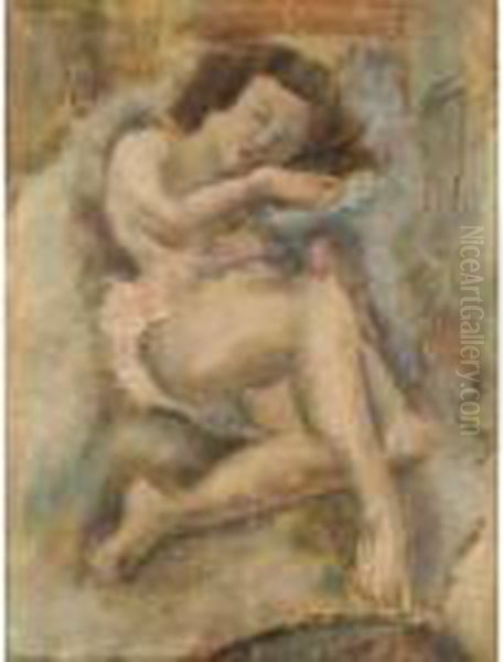 Jeune Femme Endormie Oil Painting by Jules Pascin