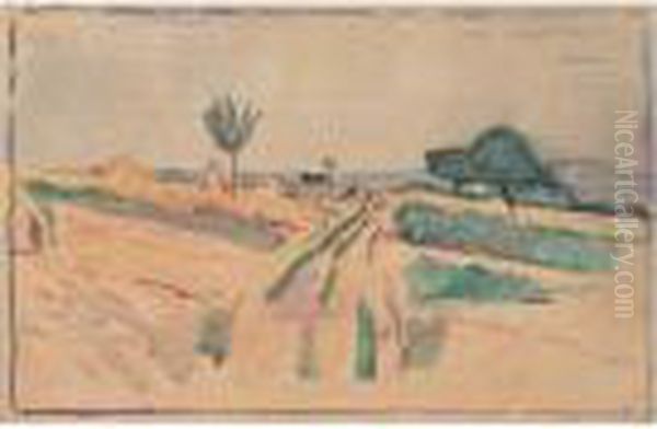 Paysage De Cuba, Circa 1916 Oil Painting by Jules Pascin