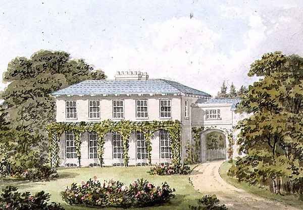 Design for the South Front of a House on Clapham Common for William Holme Oil Painting by Humphry Repton