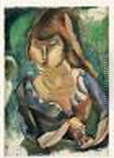 Suzanne Oil Painting by Jules Pascin