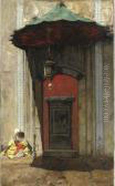 Portale Arabo Oil Painting by Alberto Pasini